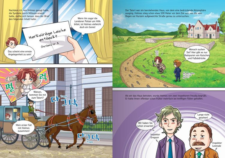 Produktbild: Manhwa f&uuml;r Kids: Sherlock Holmes (Band 1) - Eine Studie in Scharlachrot