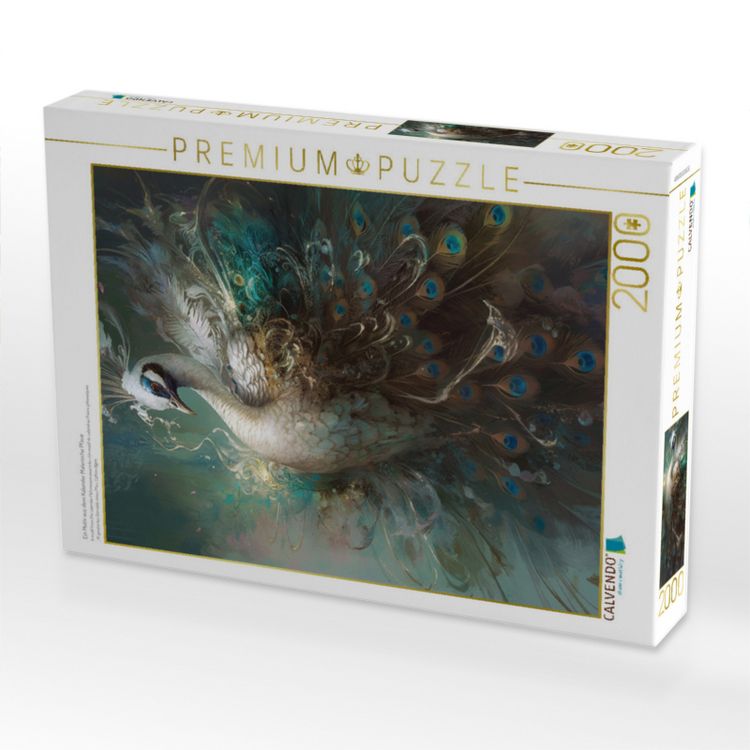 Produktbild: CALVENDO Puzzle Ein Motiv aus dem Kalender Malerische Pfaue | 2000 Teile Lege-Gr&ouml;&szlig;e 90x67cm Foto-Puzzle f&uuml;r gl&uuml;ckliche Stunden