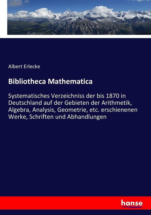 Produktbild: Bibliotheca Mathematica