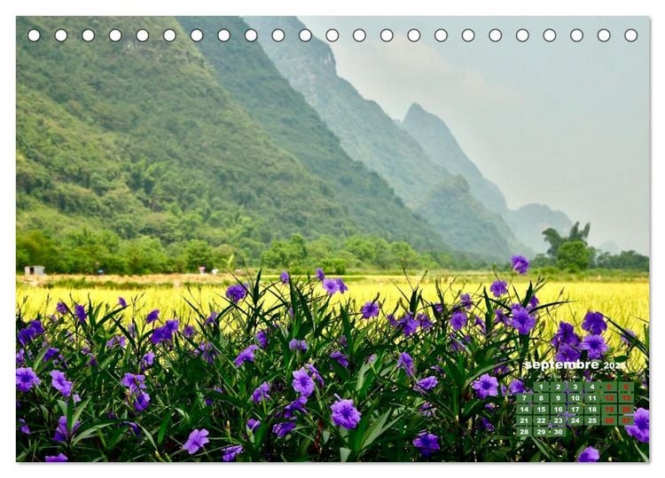 Produktbild: Riz de Chine (Calendrier de bureau 2026 DIN A5 vertical), CALVENDO calendrier mensuel