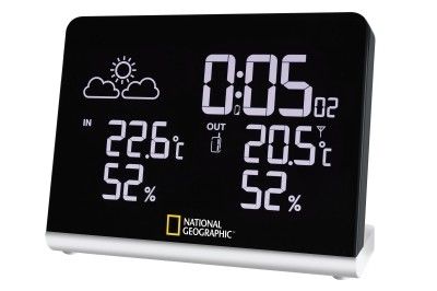 Produktbild: Bresser 15568 - NATIONAL GEOGRAPHIC Multi-Colour-Funkwetterstation mit wechselndem Farbdisplay