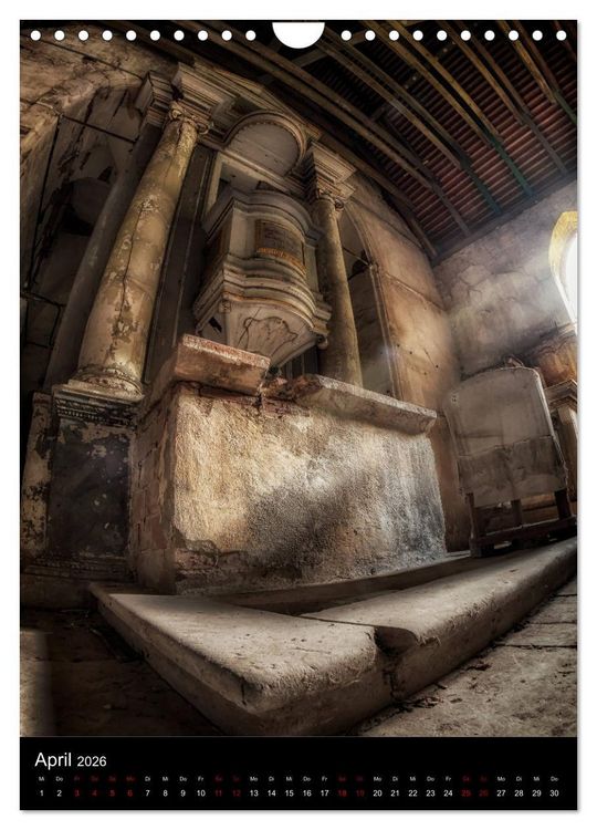 Produktbild: Lost Places - Verlassene Kirchen (Wandkalender 2026 DIN A4 hoch), CALVENDO Monatskalender