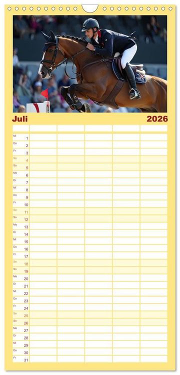 Produktbild: Familienplaner 2026 - Spirit of Motion mit 5 Spalten (Wandkalender, 21 x 45 cm) CALVENDO