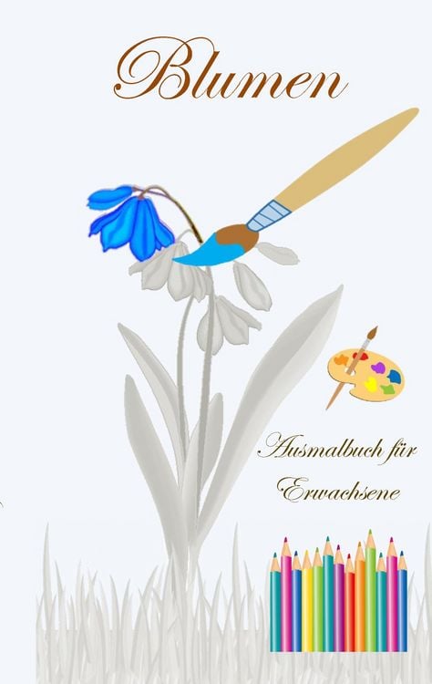 Produktbild: Blumen - Ausmalbuch f&uuml;r Erwachsene