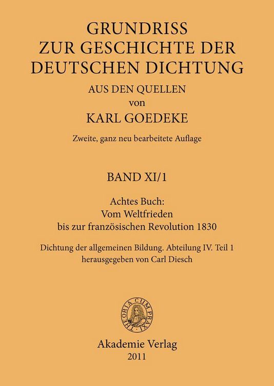 Produktbild: Achtes Buch: Vom Weltfrieden bis zur franz&ouml;sischen Revolution 1830