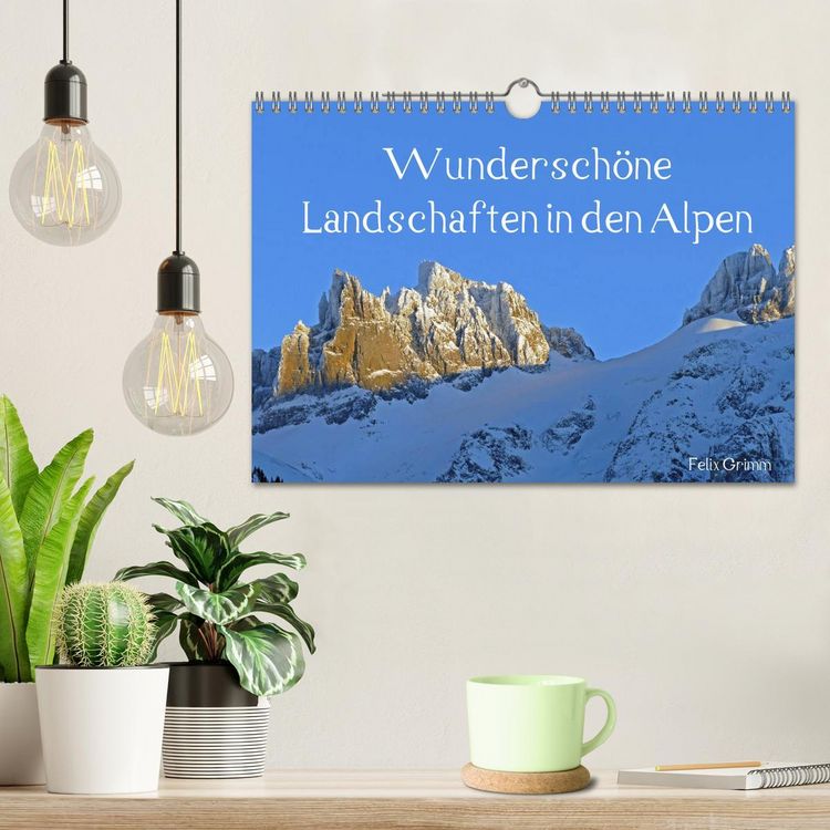 Produktbild: Wundersch&ouml;ne Landschaften in den Alpen (Wandkalender 2026 DIN A4 quer), CALVENDO Monatskalender