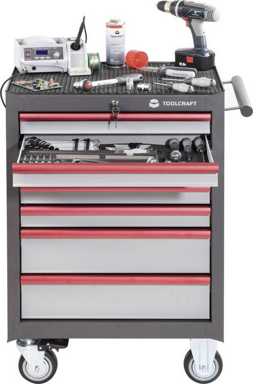 Produktbild: TOOLCRAFT TO-7897167 Einlegeboden PS Herstellerfarbe: Schwarz