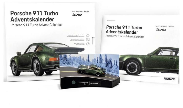 Produktbild: FRANZIS 67233 - Porsche 911 Turbo Adventskalender Oakgr&uuml;nmetallic