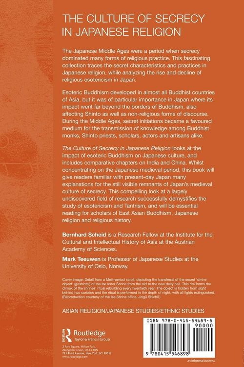 Produktbild: The Culture of Secrecy in Japanese Religion