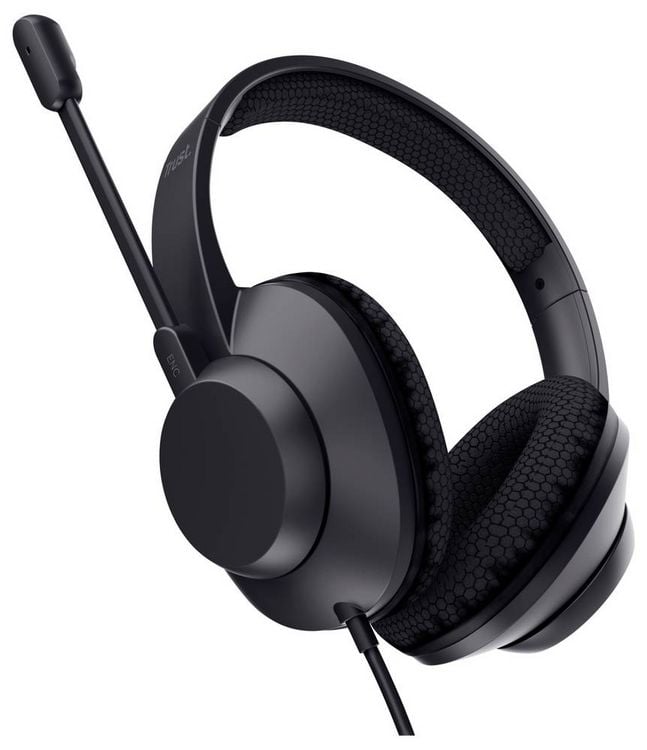 Produktbild: Trust Trust Ayda Max - Headset - On-Ear - kabelgebunden Kopfh&ouml;rer-Audiochip kabelgebunden Schwarz Noise Cancelling