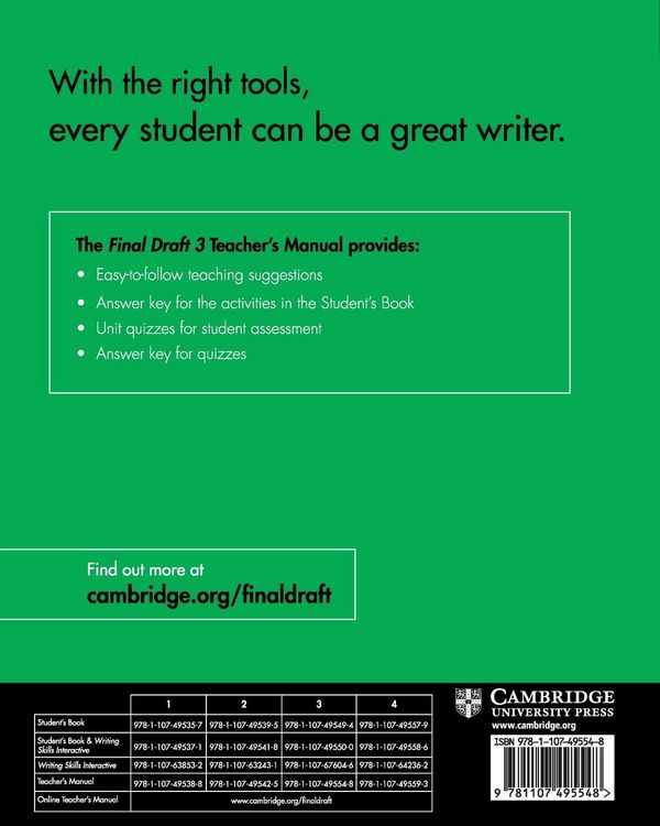 Produktbild: Final Draft Level 3 Teacher's Manual