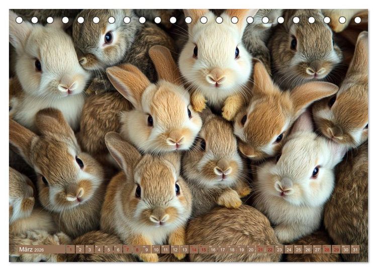 Produktbild: Kuschelblicke (Tischkalender 2026 DIN A5 quer), CALVENDO Monatskalender