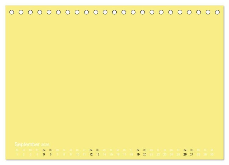 Produktbild: Bastelkalender - Gelb (Tischkalender 2026 DIN A5 quer), CALVENDO Monatskalender