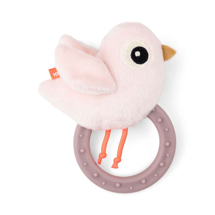 Produktbild: Rassel mit Bei&szlig;ring Birdee Rosa