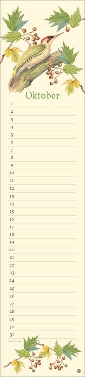 Produktbild: Edith Holden: Geburtstagskalender Langplaner