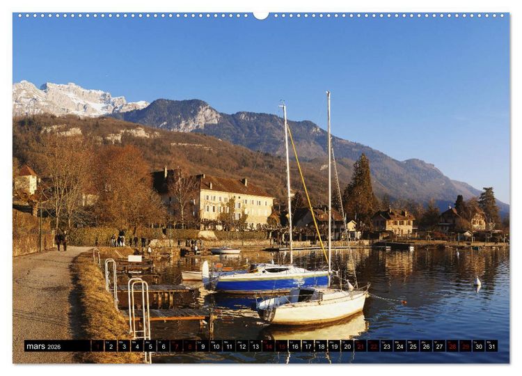 Produktbild: Lac d'Annecy &agrave; vue d'&oelig;il (Calendrier mural 2026 DIN A2 vertical) calendrier de bureau