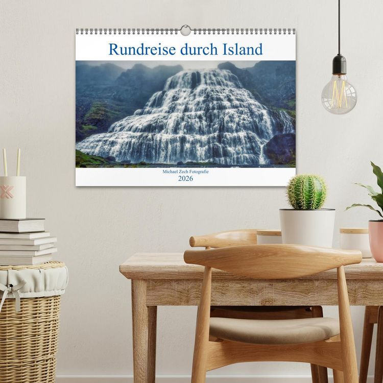 Produktbild: Eine Rundreise durch Island (Wandkalender 2026 DIN A3 quer), CALVENDO Monatskalender