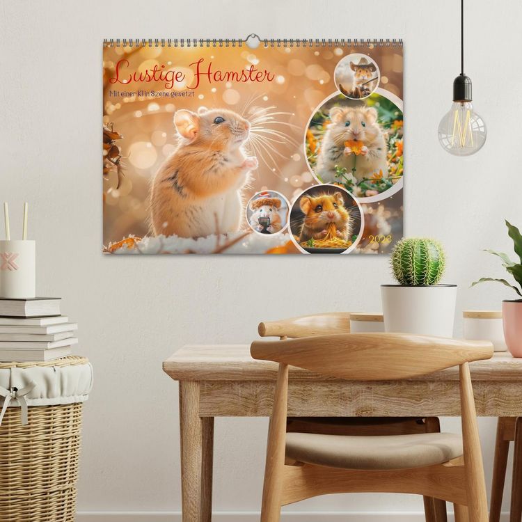 Produktbild: Lustige Hamster (Wandkalender 2026 DIN A3 quer), CALVENDO Monatskalender