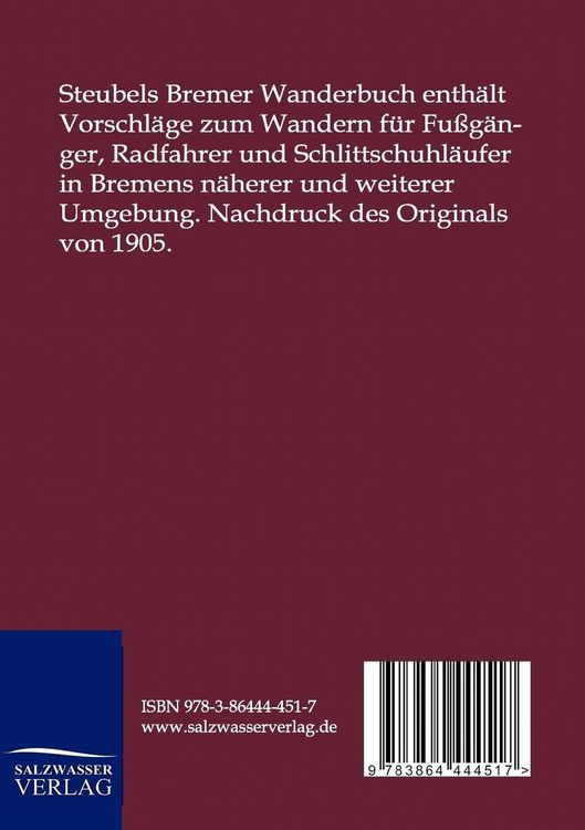Produktbild: Bremer Wanderbuch
