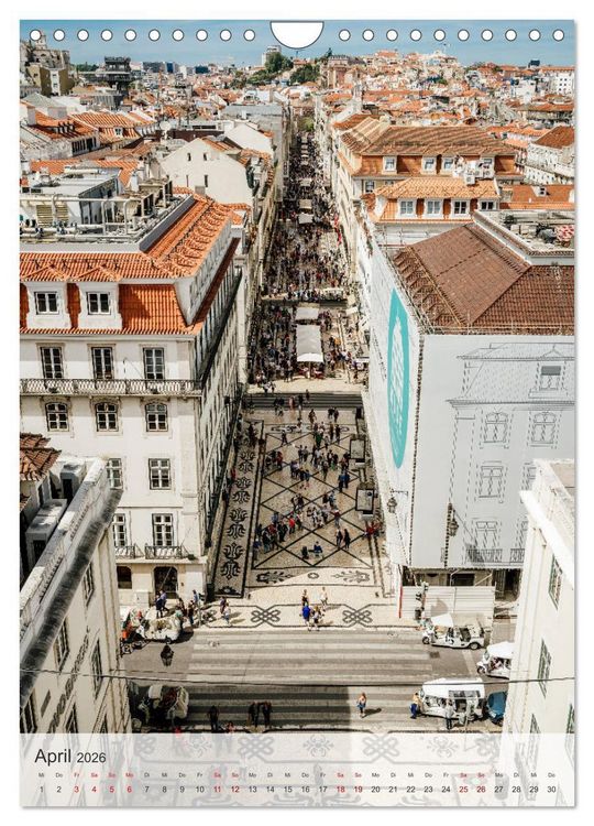 Produktbild: Lissabon Perspektiven (Wandkalender 2026 DIN A4 hoch), CALVENDO Monatskalender
