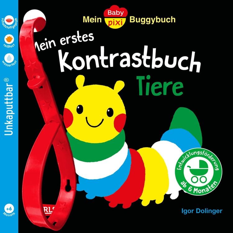Produktbild: Baby Pixi (unkaputtbar) 163: Mein Baby-Pixi-Buggybuch: Mein erstes Kontrastbuch Tiere ab 6 Monaten