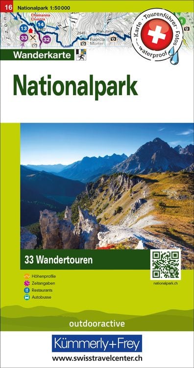 Bild vom Artikel Kümmerly+Frey Wandertourenkarte 16 Nationalpark 1:50.000 vom Autor 