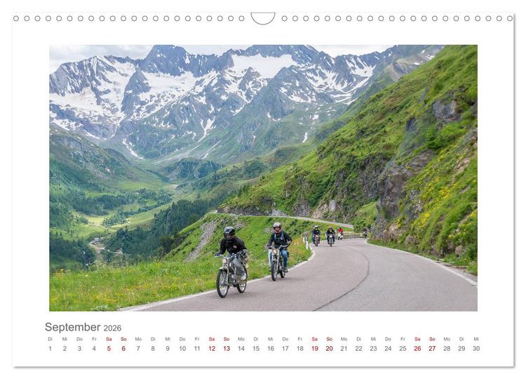 Produktbild: Faszination Zweirad - Impressionen vom &Ouml;tztaler Moped Marathon (Wandkalender 2026 DIN A3 quer), CALVENDO Monatskalender