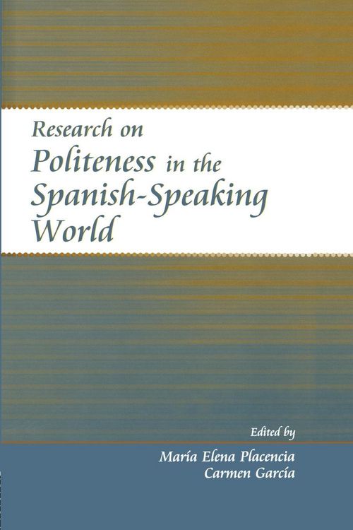 Produktbild: Research on Politeness in the Spanish-Speaking World