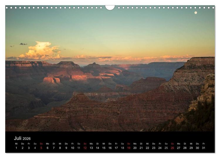 Produktbild: Faszination Grand Canyon / CH-Version (Wandkalender 2026 DIN A3 quer), CALVENDO Monatskalender