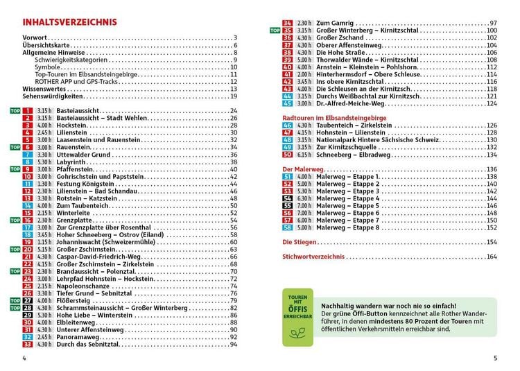Produktbild: ROTHER Wanderf&uuml;hrer Elbsandsteingebirge. 58 Touren in der S&auml;chsischen Schweiz &ndash; mit Malerweg und Stiegen
