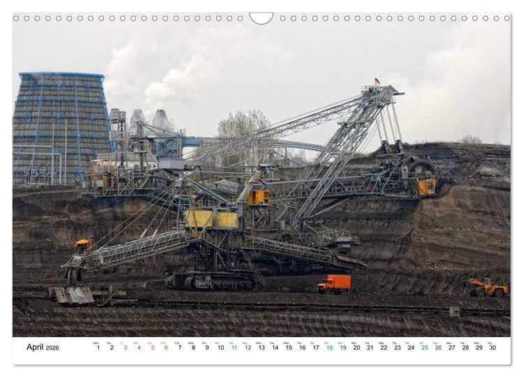Produktbild: Mining machines in action - Various open-pit mines (Wall Calendar 2026 DIN A3 landscape), CALVENDO 12 Month Wall Calendar