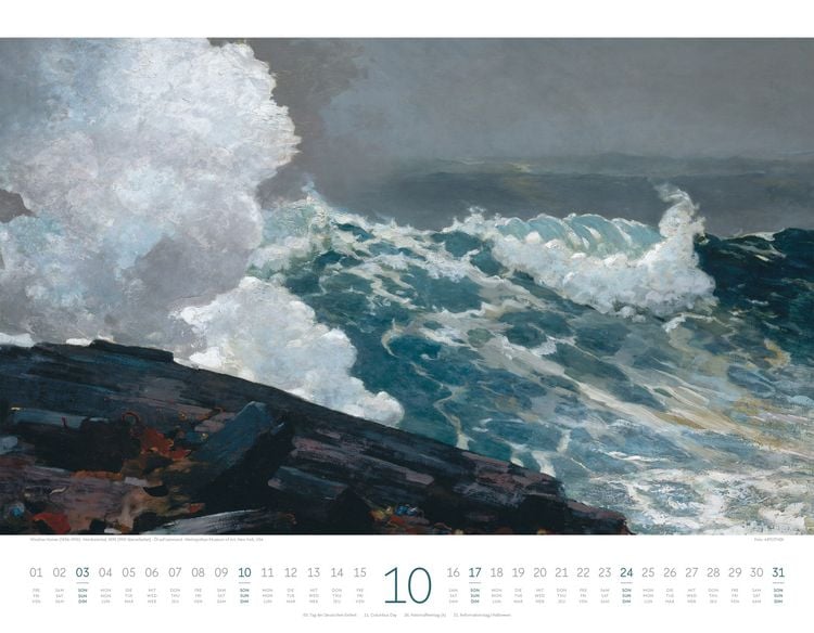 Produktbild: Kunstwerk Meer Kalender 2027