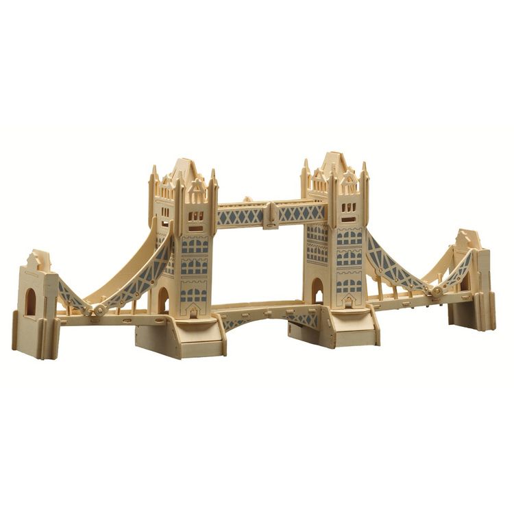 Produktbild: PEBARO 884 - Holzbausatz London Tower Bridge, 107 Teile, Holzkonstruktion zum Zusammenstecken