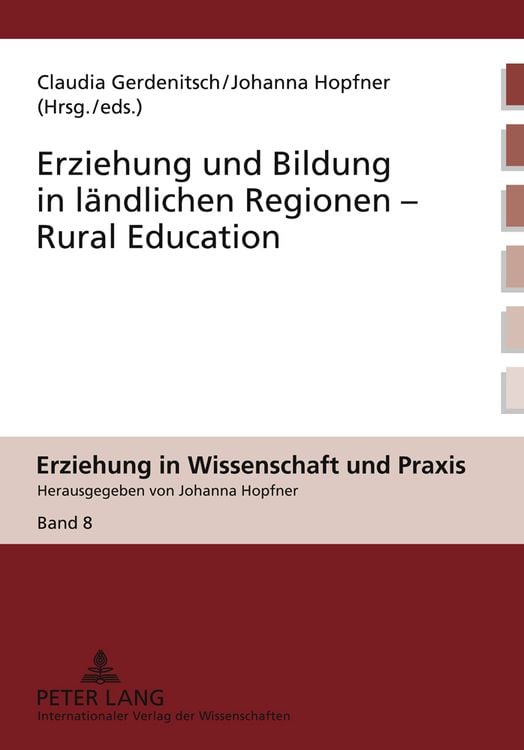 Produktbild: Erziehung und Bildung in laendlichen Regionen- Rural Education