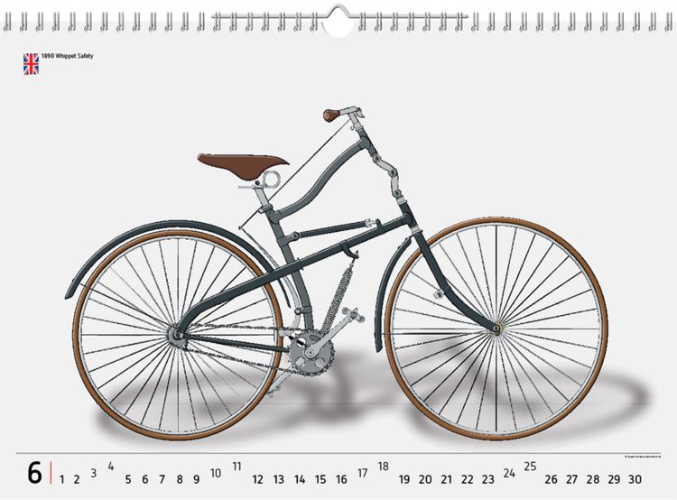Produktbild: 2023, 12 Fahrradklassiker, Wandkalender