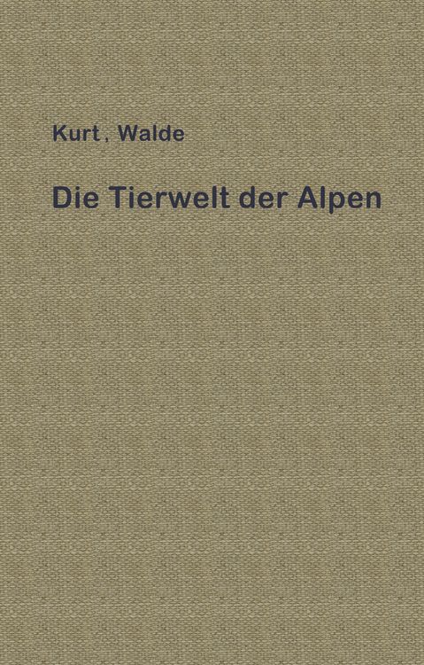 Produktbild: Die Tierwelt der Alpen