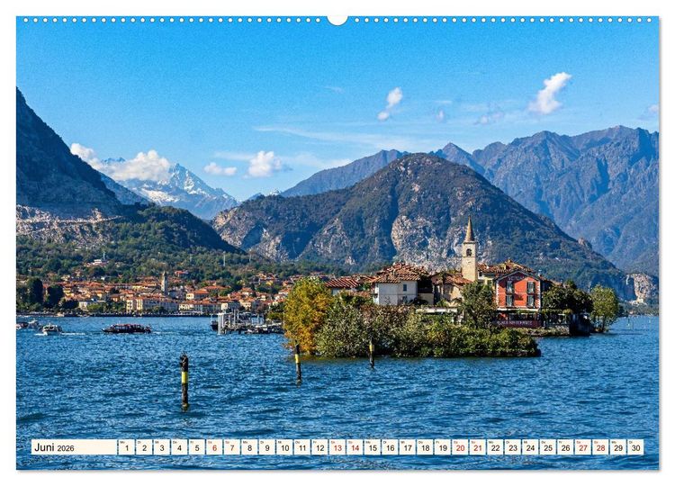 Produktbild: Lago Maggiore - Traumorte am See (Wandkalender 2026 DIN A2 quer), CALVENDO Monatskalender