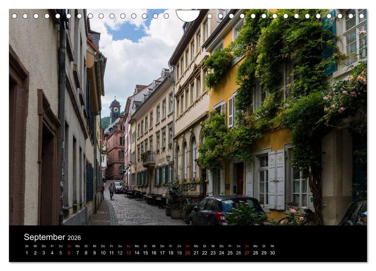 Produktbild: Heidelberger Stadtansichten (Wandkalender 2026 DIN A4 quer), CALVENDO Monatskalender