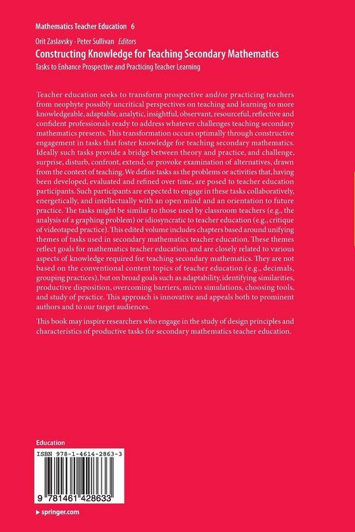 Produktbild: Constructing Knowledge for Teaching Secondary Mathematics