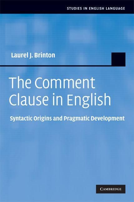 Produktbild: The Comment Clause in English