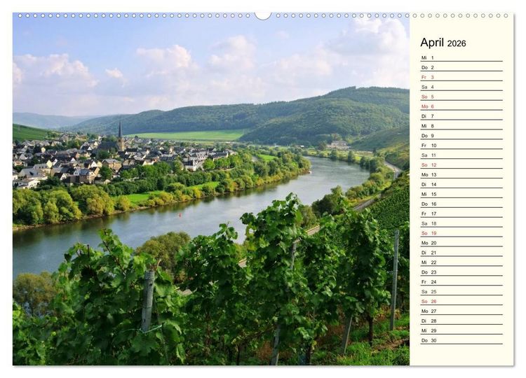Produktbild: Entlang der Mosel (Wandkalender 2026 DIN A2 quer), CALVENDO Monatskalender