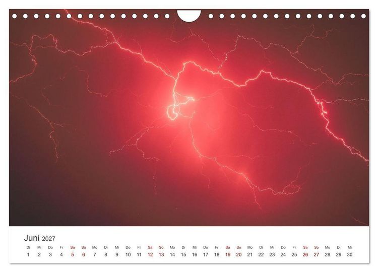 Produktbild: Gewitter - atemberaubende Naturschauspiele (Wandkalender 2027 DIN A4 quer), CALVENDO Monatskalender