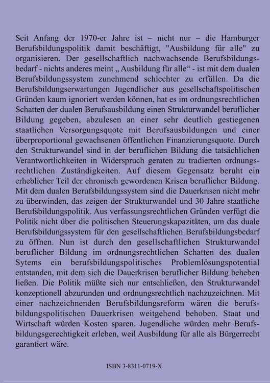 Produktbild: Gesellschaftliche Modernisierungsdefizite beruflicher Bildung