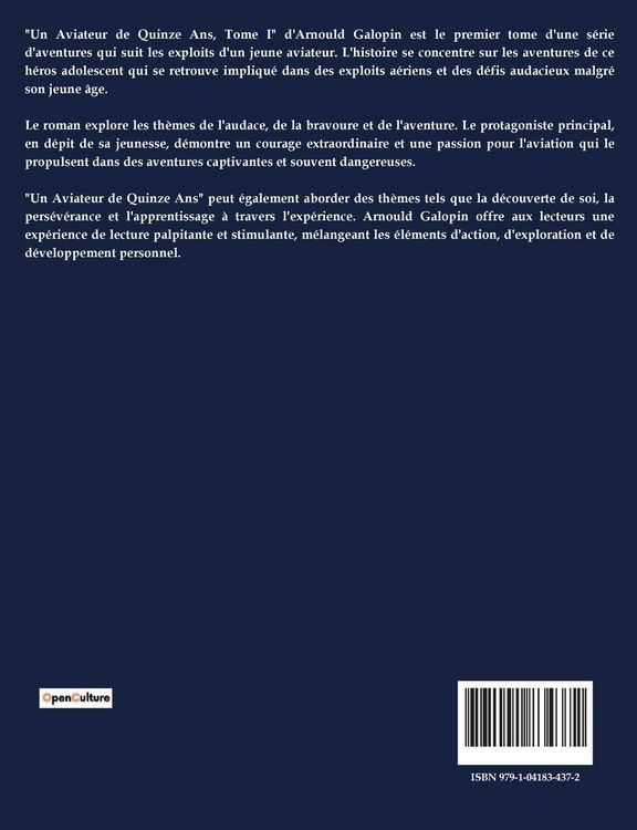 Produktbild: Un Aviateur De Quinze Ans