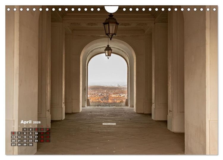 Produktbild: Schloss Solitude bei Tag und bei Nacht (Wandkalender 2026 DIN A4 quer), CALVENDO Monatskalender