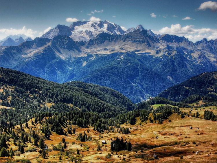 Produktbild: CALVENDO Puzzle Marmolada von der Pralongia Alpe - Alta Badia | 1000 Teile Lege-Gr&ouml;&szlig;e 64x48cm Foto-Puzzle f&uuml;r gl&uuml;ckliche Stunden