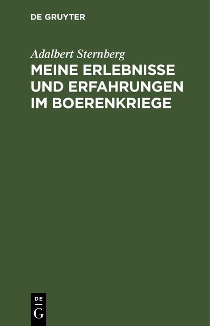 Produktbild: Meine Erlebnisse und Erfahrungen im Boerenkriege