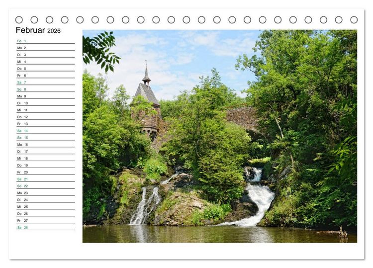Produktbild: Landschaften in der Eifel (Tischkalender 2026 DIN A5 quer), CALVENDO Monatskalender