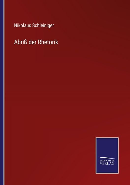 Produktbild: Abri&szlig; der Rhetorik