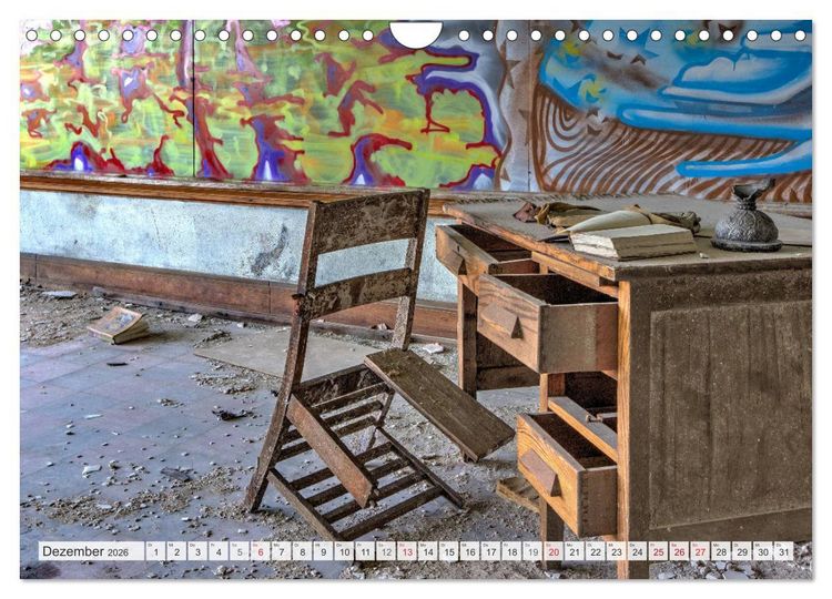 Produktbild: Detroit - Modern Ruins (Wandkalender 2026 DIN A4 quer), CALVENDO Monatskalender